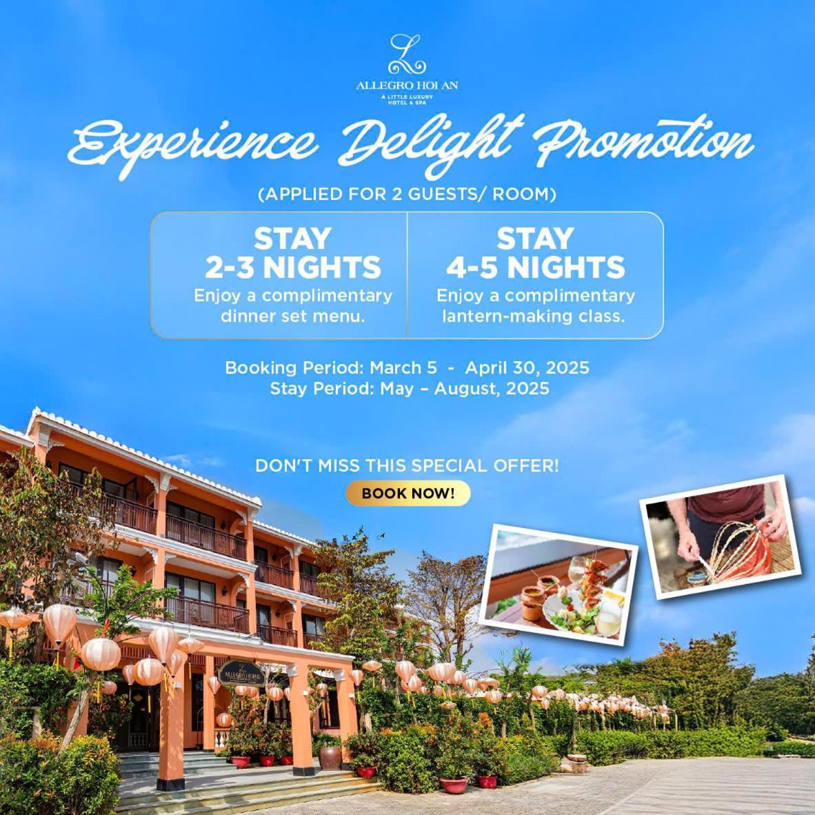 Allegro Hoi An . A Little Luxury Hotel & Spa Zewnętrze zdjęcie A promotional banner for a resort